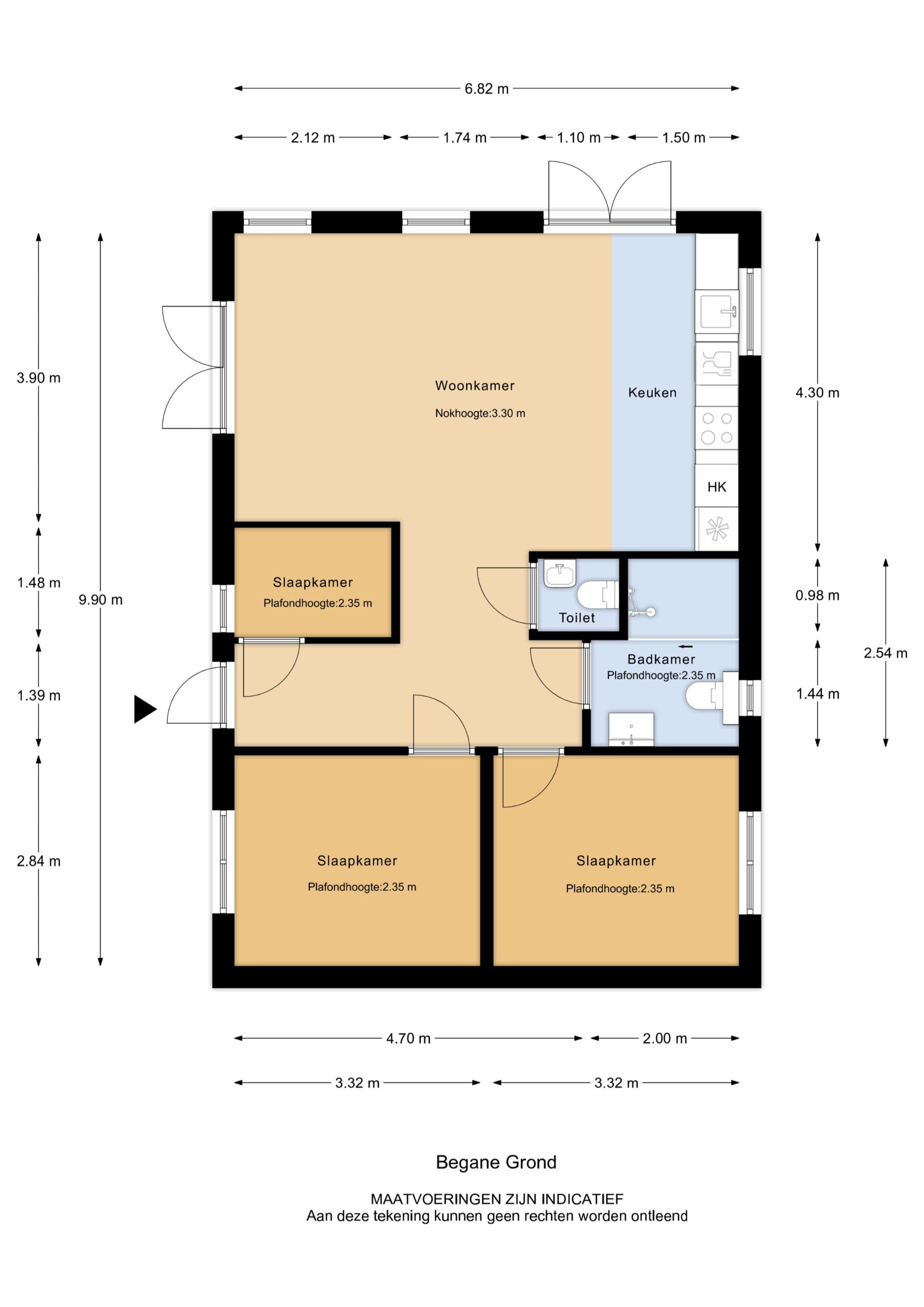 Plattegrond chalet Verox
